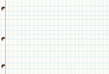 Checkered, dotted, grid, graph paper notebook background texture, stationery, squares