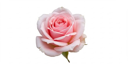 Obraz premium 淡いピンクのバラ 柔らかな光で輝く花びら. AI Generated