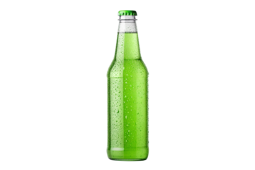 green beer bottle