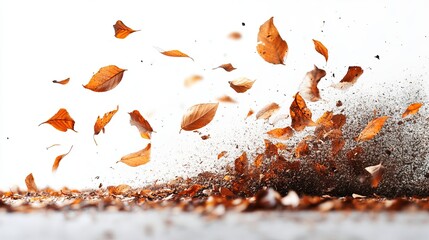 Autumn leaves swirling in the wind (95)