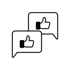 Obraz premium Feedback icon vector stock illustration
