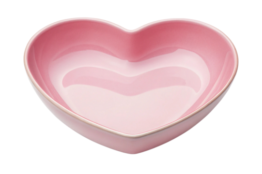 pink heart isolated on white - Powered by Adobe