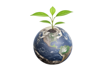 green earth with tree