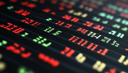 Stock market data display