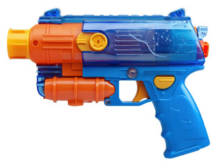 Naklejka premium Colorful water blaster toy for summer outdoor fun