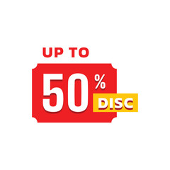 Discount Sale Tags Up to 50, 10, 25, 70 Off