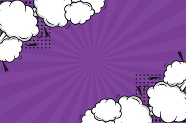 Comic book background with bold retro style