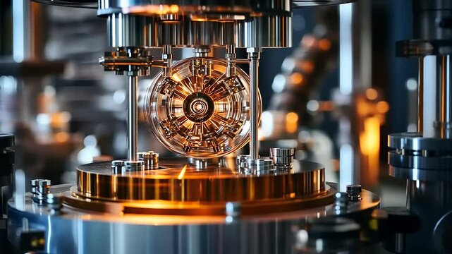 Intricate machinery showcasing precision engineering and innovative design elements