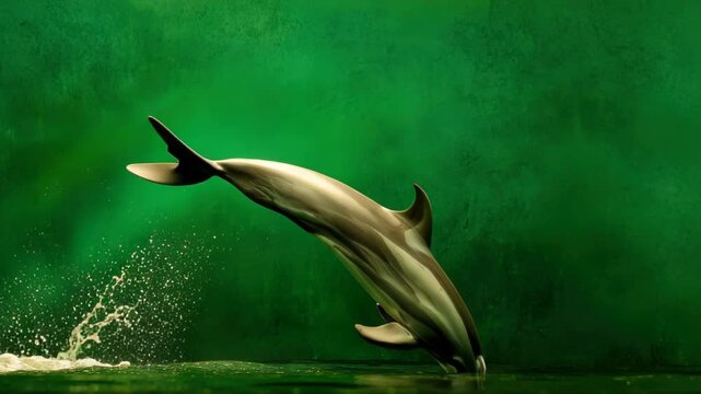 Dolphin's grace , A stunning display of agility in the ocean