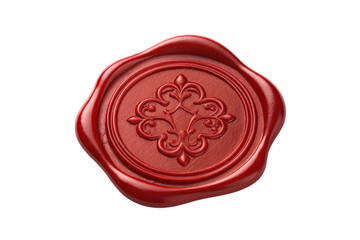 wax seal isolated on white
