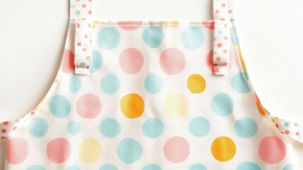 Colorful polka dot apron