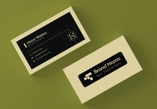 Modern Minimalist Business Card Design Layout for Creative Professionals