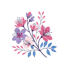 modern minimal creative water color flower, floral vector art design