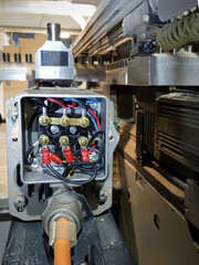 Electric motor distribution box.