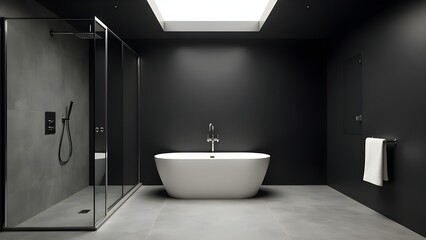 Elegant Bathroom Featuring Modern Finishes