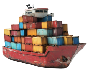 PNG Cargo ship cargo transportation vessel.