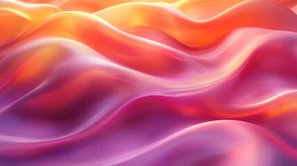 Fototapeta premium Abstract wavy fabric folds in vibrant colors