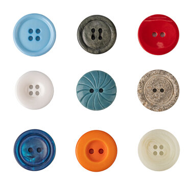 sewing buttons with a thread