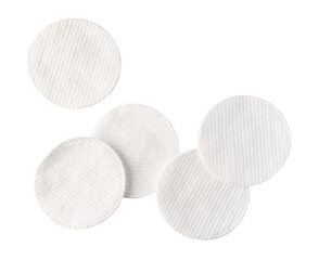 Cotton pads on transparent background. png file