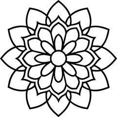 abstract flower vector