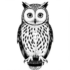 Obraz premium an owl with big eyes and a long neck