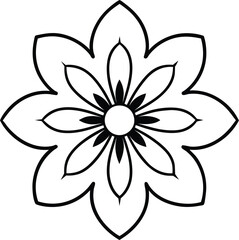 vector illustration of a flower