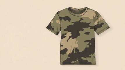 Camouflage t-shirt design