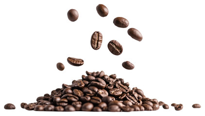 PNG Coffee beans photography background white.