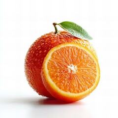 orange on white background