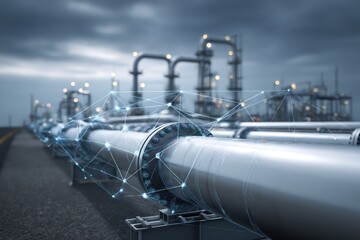 AI-driven sensors optimize pipeline networks, analyzing flow and identifying issues in real-time.