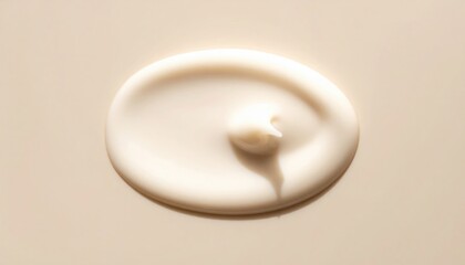 Creamy texture application on smooth surface studio macro photography minimalist environment close-up view visual art concept for aesthetics