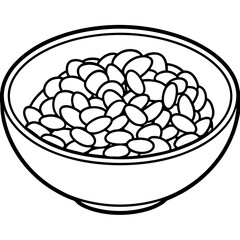 Green Bean Minimalist Vector Art