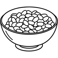 Green Bean Minimalist Vector Art