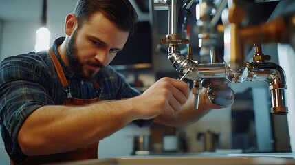 Bartender Pouring Beer from Tap