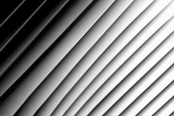 Obraz premium Abstract diagonal lines in grayscale, creating a sense of depth and movement. A smooth, flowing effect with varying shades