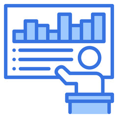 Obraz premium Pressentation Icon 