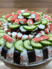 fresh sushi cake