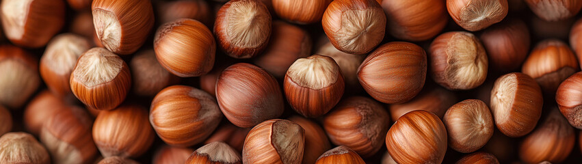 Obraz premium Close-up of nuts highlighting their colors and textures, created with Generative AI