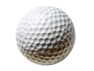 White Golf Ball on Transparent Background, PNG