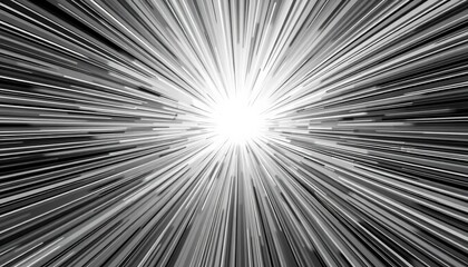Abstract gray radial lines radiating outwards, comic book style speed effect, ripple, speed