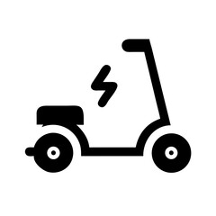 Electric scooter icon, a modern transportation symbol