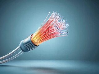 Fiber Optic Cable with Data Transmission.