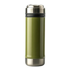 Thermos isolated on transparent background.