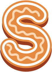 Gingerbread Alphabet Letter S
