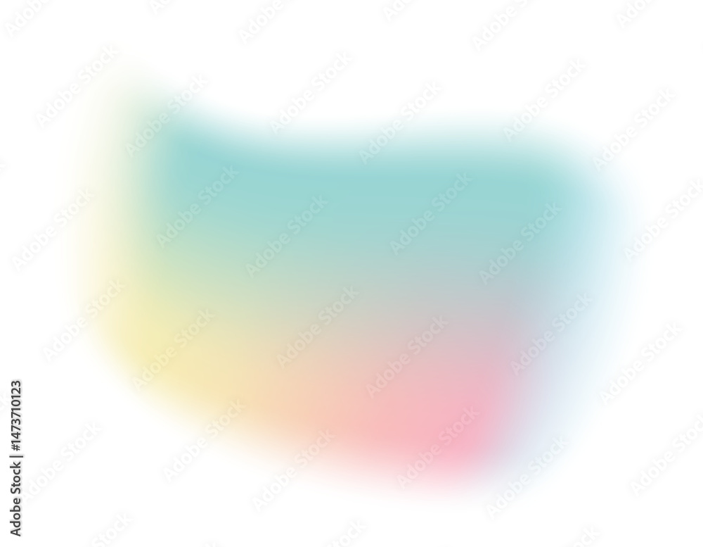 Poster abstract blurry gradient shape. pastel colored mesh fluid liquid element. soft light blob with aura 