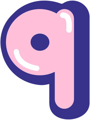 Alphabet q Sticker