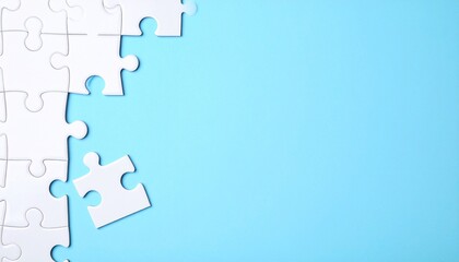 blue puzzle background