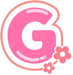Spring Style Pink Alphabet G  © Otomedream