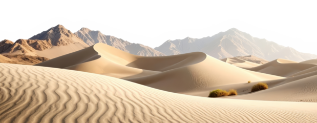 Mesquite flat sand dunes creating a wavy landscape in death valley national park