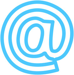 Obraz premium At @ Symbol 